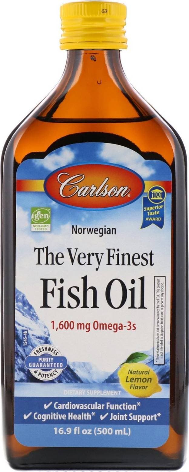Carlson The Very Finest Fish Oil Natural Lemon 1600mg 500ml