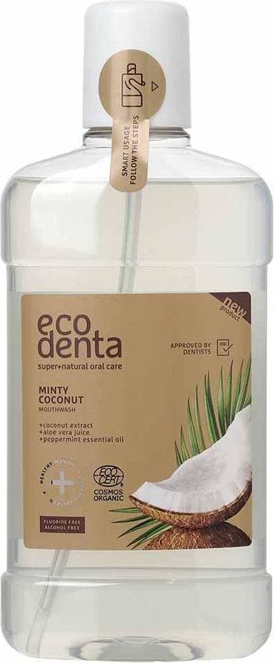 Ecodenta Certified Cosmos Organic Mouthwash Minty Coconut