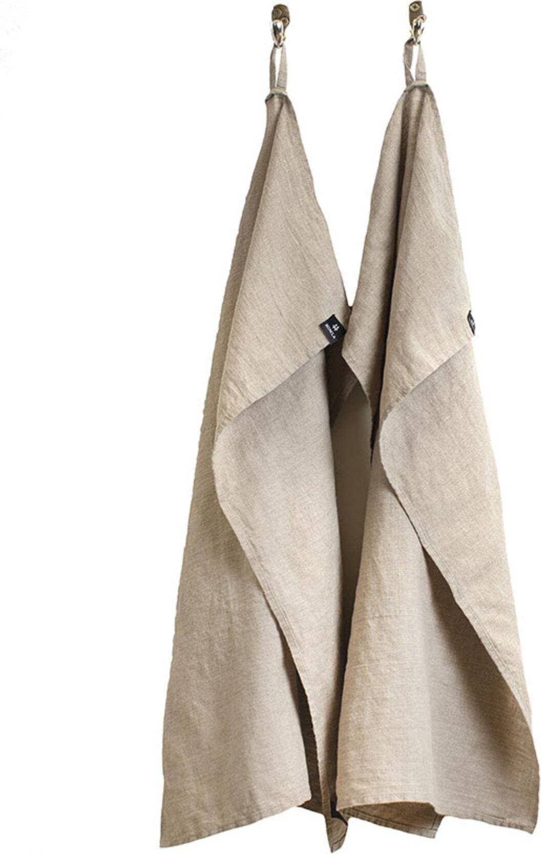 Himla Sunshine 2-Pack Kökshandduk Natur, Brun, Beige (70x50cm)