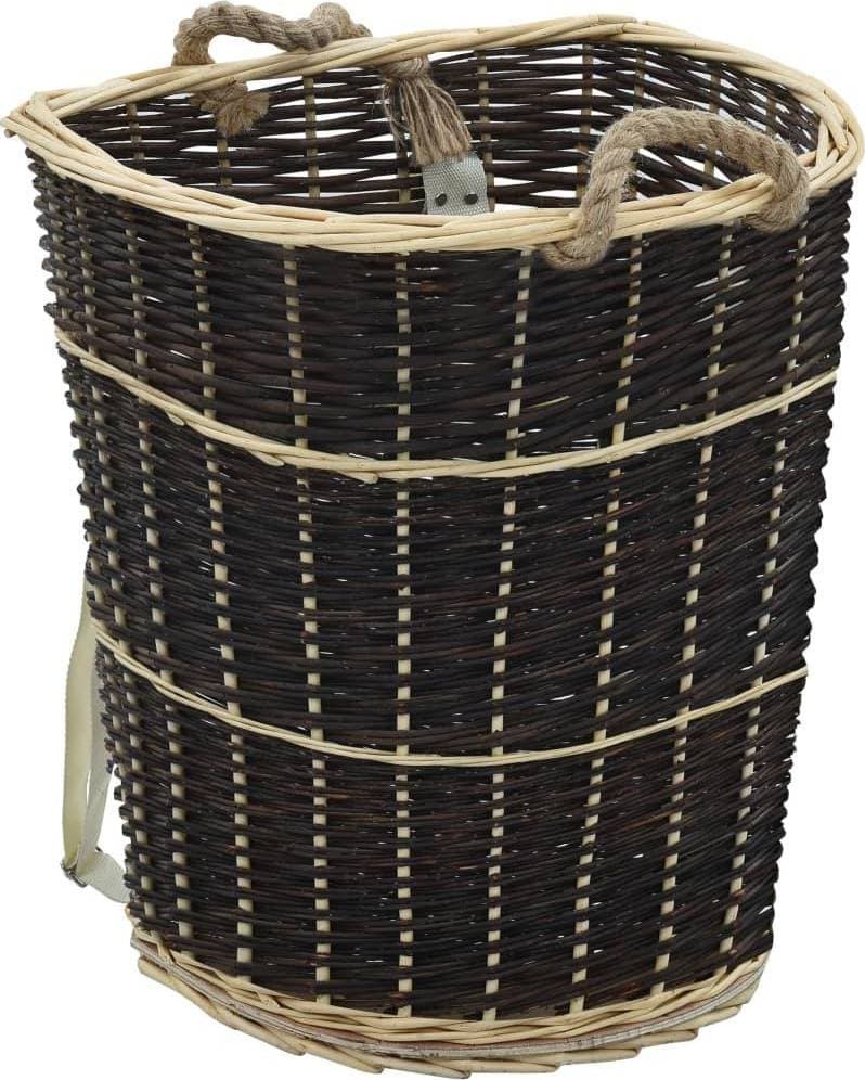 vidaXL Woven Storage Basket - Brown/Natural