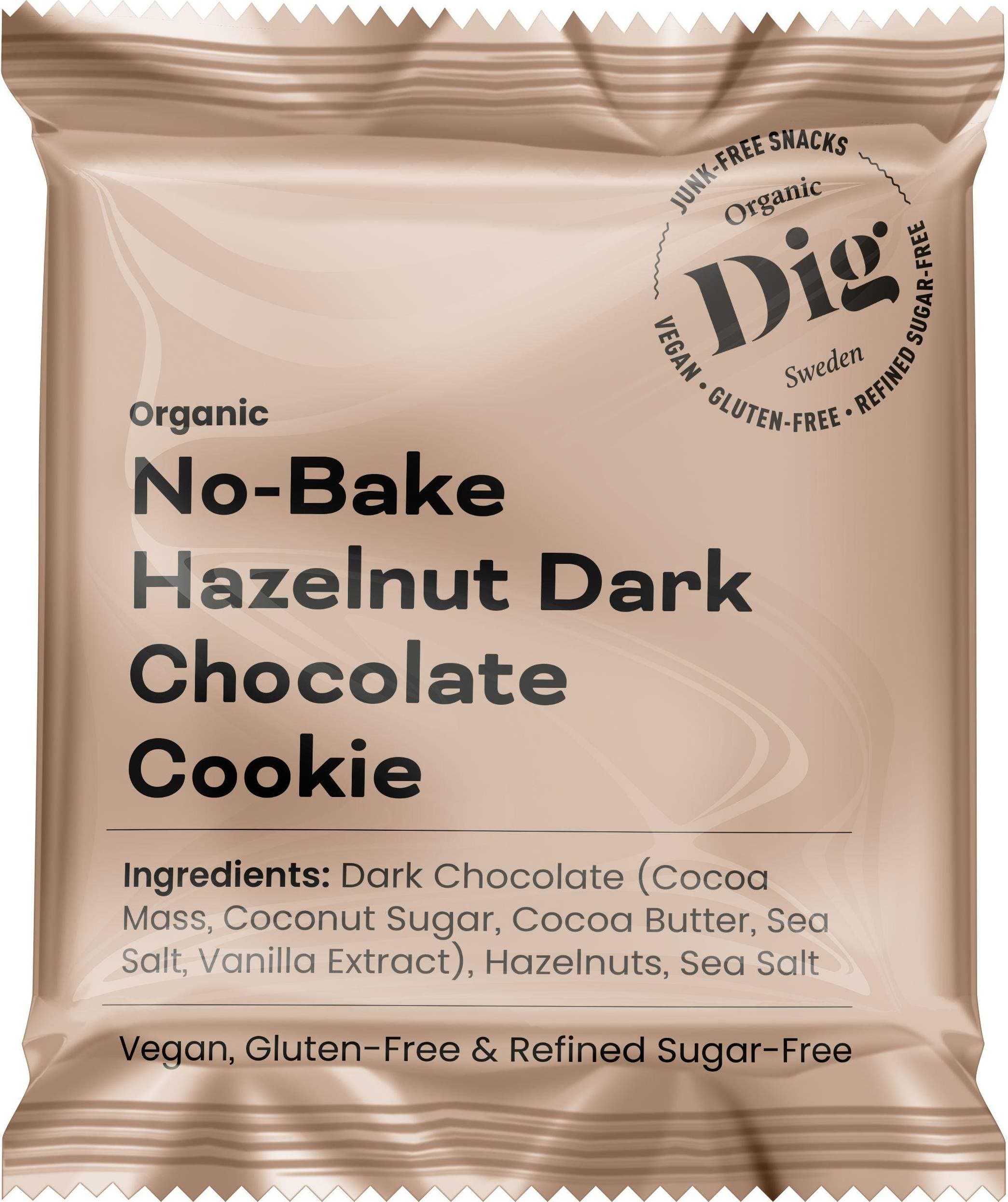 Dig No-Bake Hazelnut Dark Chocolate Cookie 30g