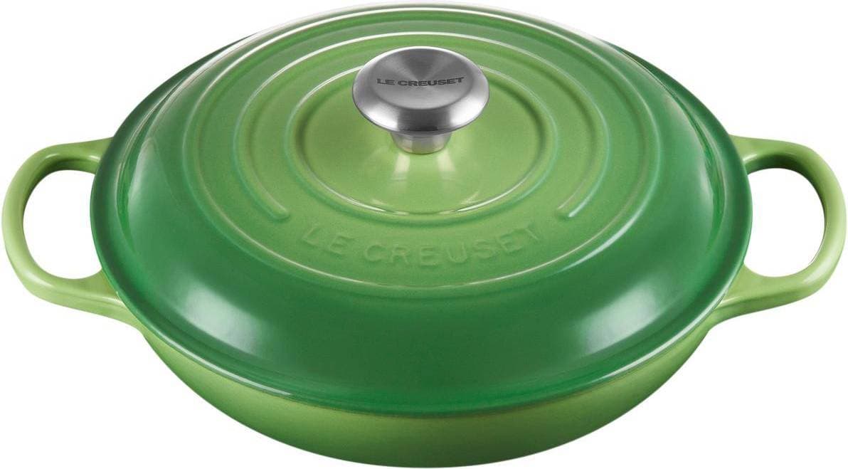 Le Creuset Bamboo Green Signature Cast Iron Round med lock 3.5 L 30 cm