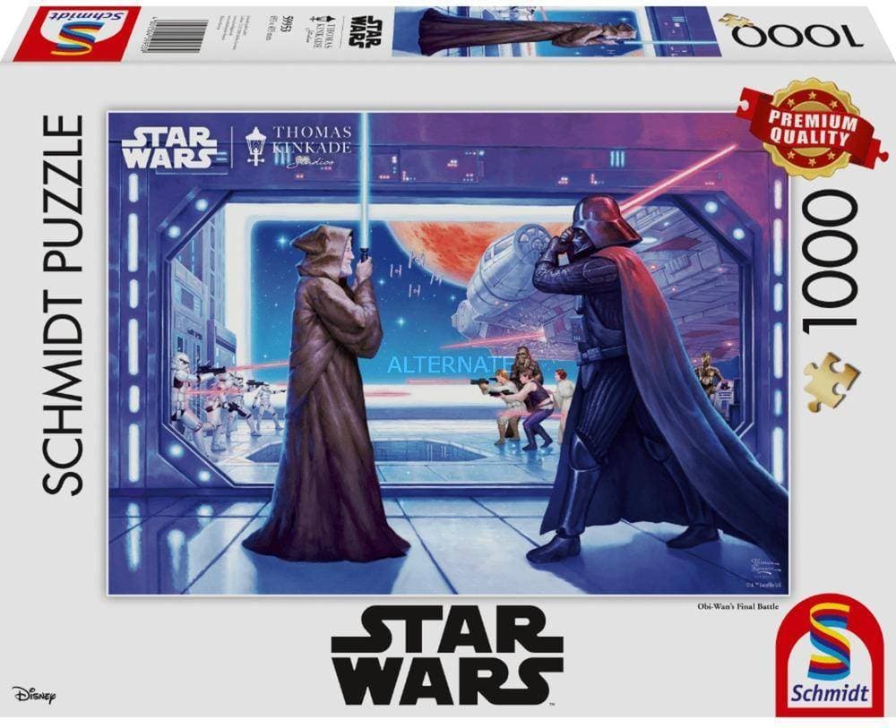 Schmidt Spiele Thomas Kinkade: Disney Star Wars Obi Wan’s Final Battle 1000 Pieces