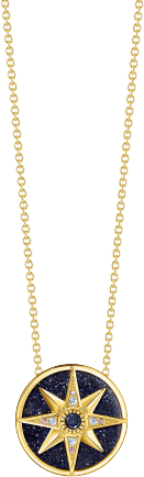 Thomas Sabo Royalty Star Necklace - Gold/Multicolour
