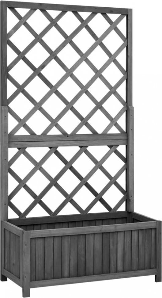 vidaXL Growing Box with Trellis 30x70x135cm 70x45x135cm