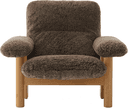 Menu Brasilia Mörkbetsad Ek Bouclé 02 Beige Fåtölj 82cm