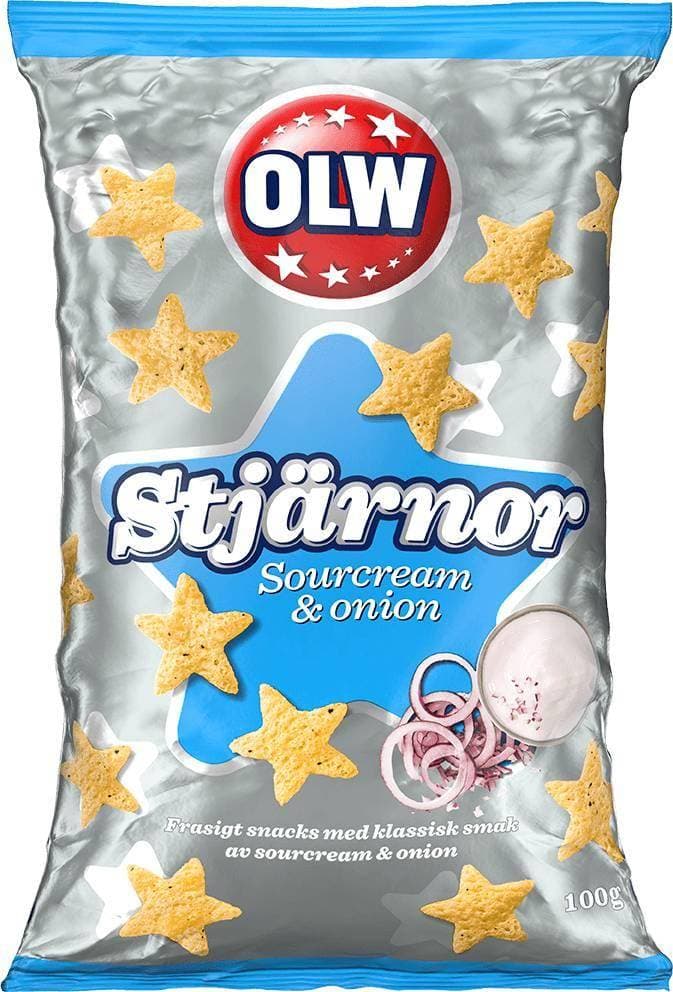 Olw Stjärnor Sourcream Onion 100 Gram 100g
