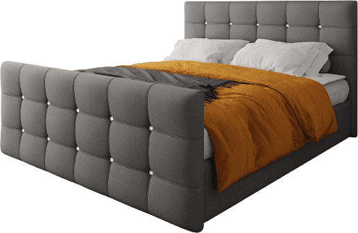 Mirjan24 180x200 cm med Sänggavel Beige Kontinentalsäng 180x200cm