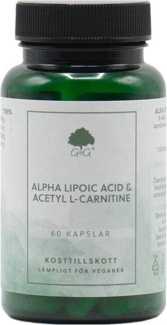 G&G Alpha-Lipolic Acid & Acetyl L-Carnitine 60 kapslar 60 st
