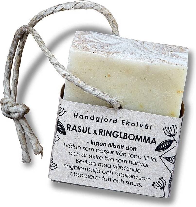 Malin i Ratan Handgjord Ekotvål Rasul & Ringblomma Utan Parfym 170g