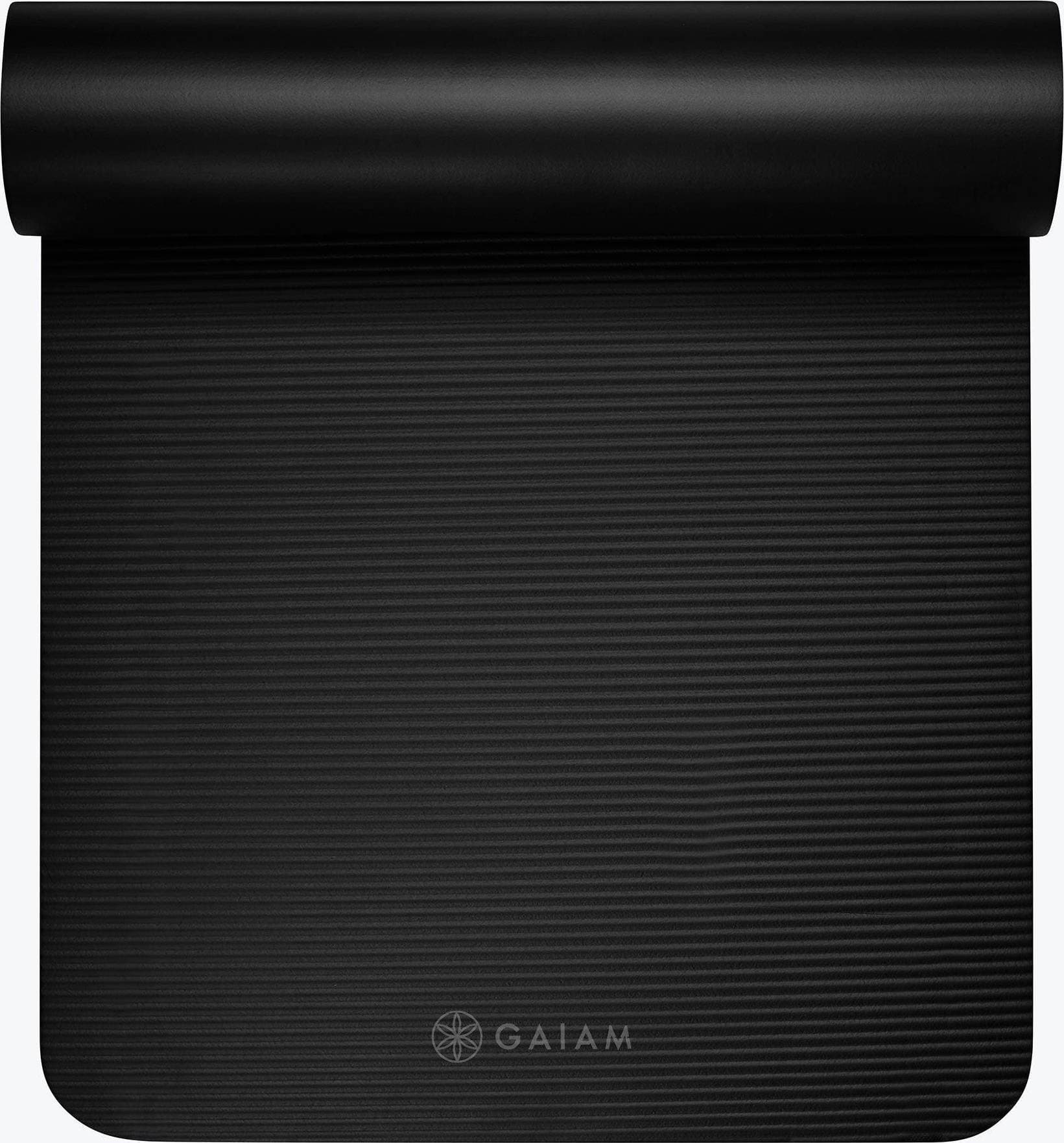Gaiam Essentials Fitness Mat Black 10 mm