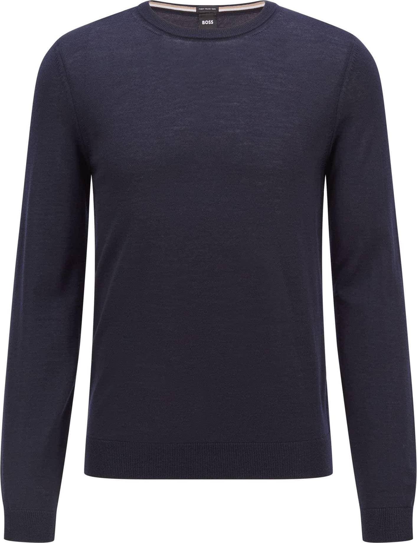 HUGO BOSS Stickad Tröja - Blå