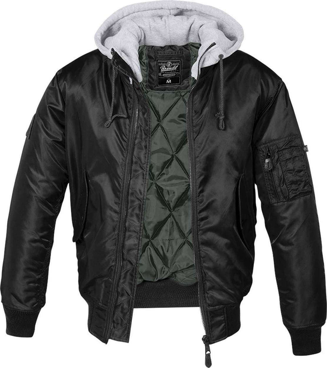 Brandit MA1 Jacket - Black/Gray