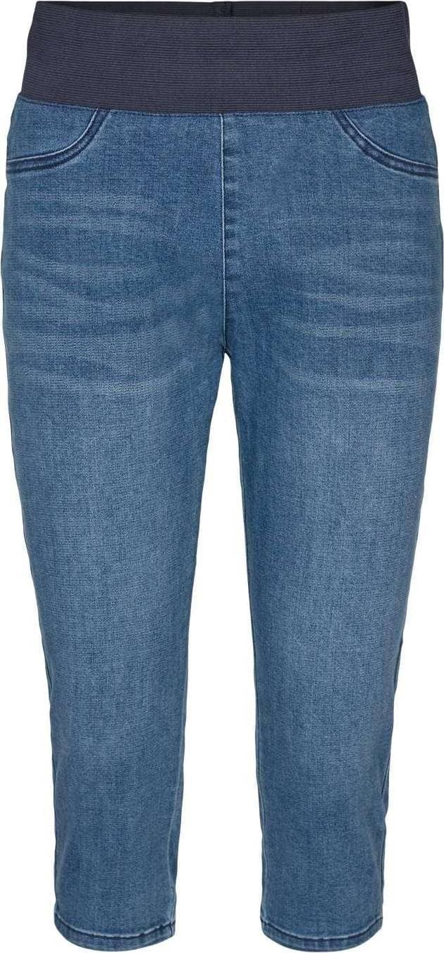Freequent Shantal Capri Denim Mellanblå Dam XS=34/36