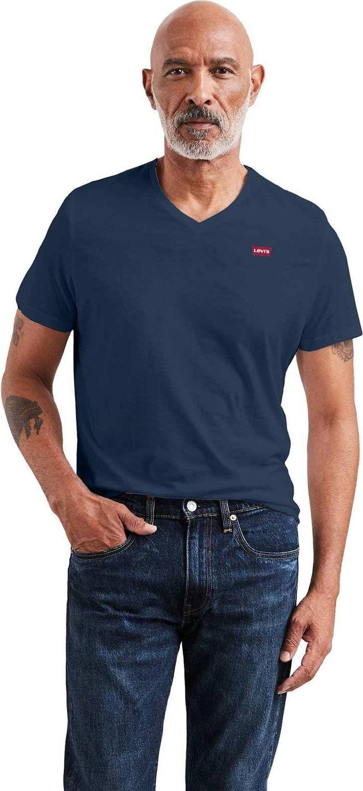 Levi's Original Housemark t shirt med V ringning