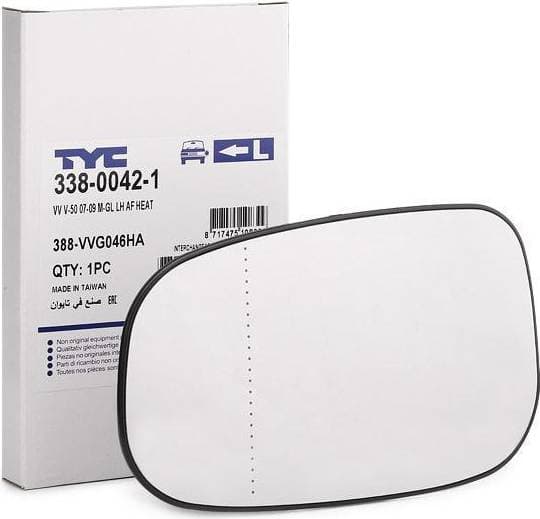 TYC Sidospegelglas Vänster Volvo C30