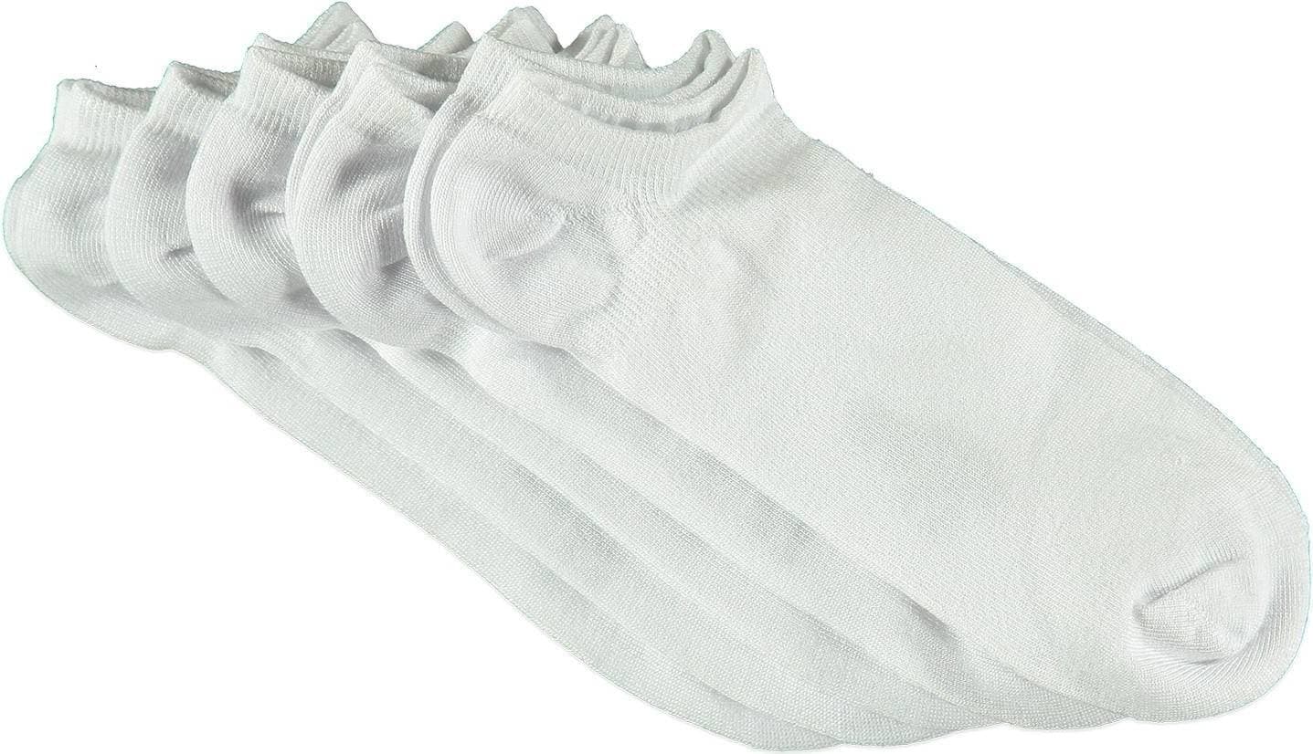 Topeco Bamboo Sneaker Socks 5-pack - White