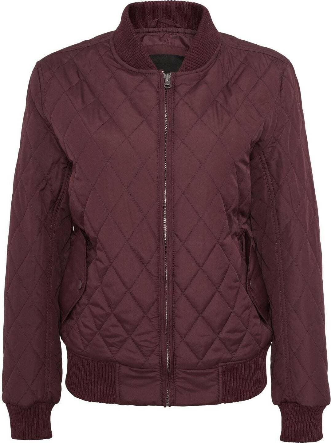 Urban Classics Diamond Quilt Nylonjacka för Kvinnor (Olivgrön, XS)