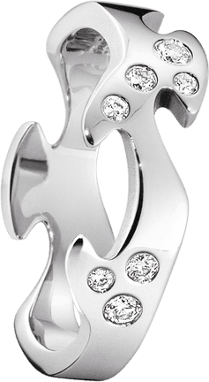 Georg Jensen Fusion Centre Ring - White Gold/Diamonds