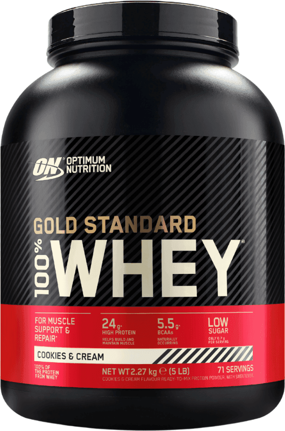 Optimum Nutrition Gold Standard 100% Whey Protein Powder Cookies & Cream 2.27kg
