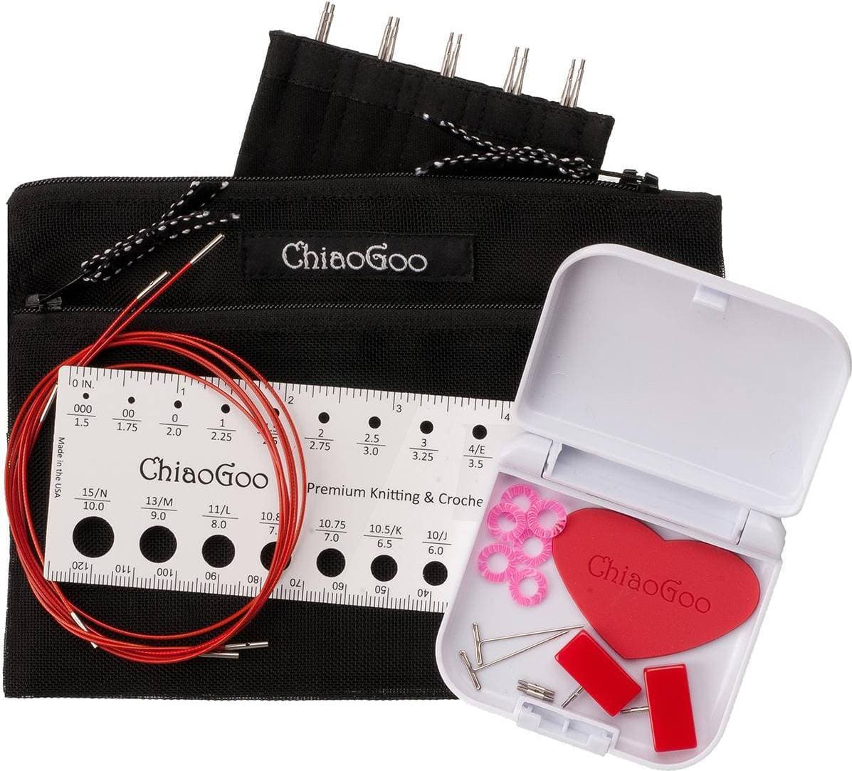 ChiaoGoo Twist Mini Utbytbara Ändstickorset 1.5-2.5 mm 1 st