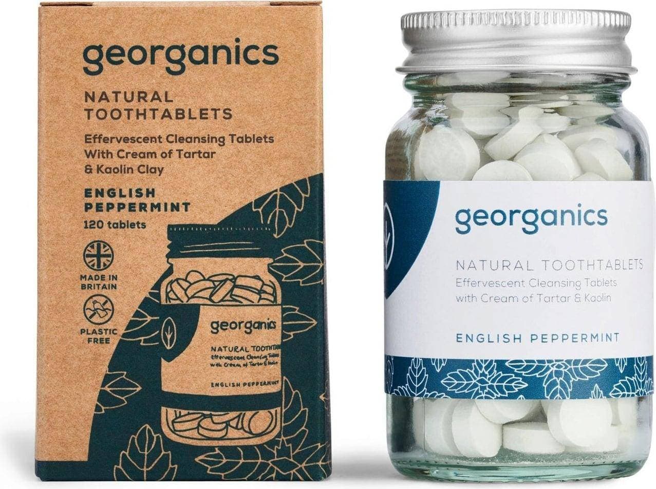 Georganics Natural Toothtablets English Peppermint 120-pack