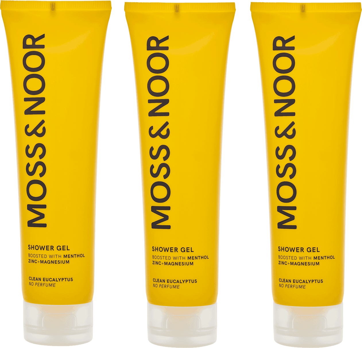 Moss & Noor After Workout Shower Gel Clean Eucalyptus 3-pack