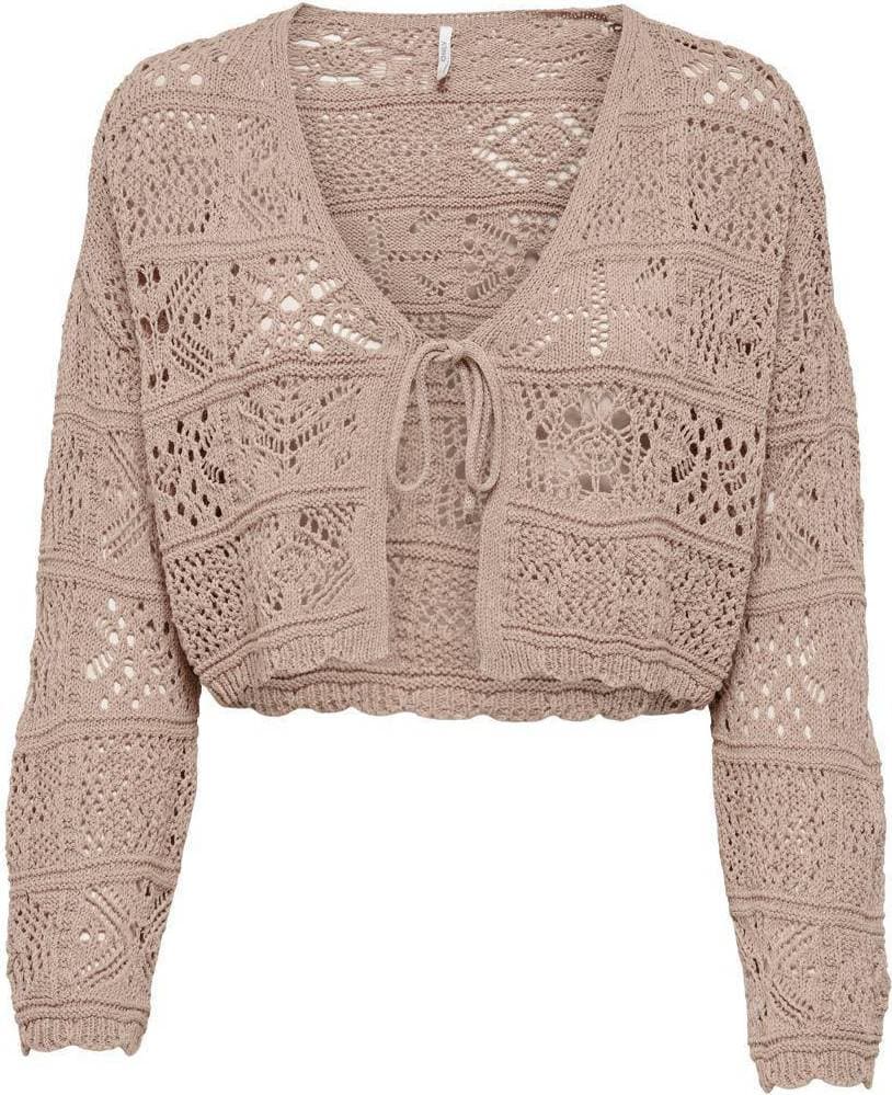 Only 7/8-ärmad Stickad Kofta Kvinna