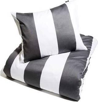 Kosta Linnewäfveri Fjällbacka Påslakan Svart, Grå (210x150cm)