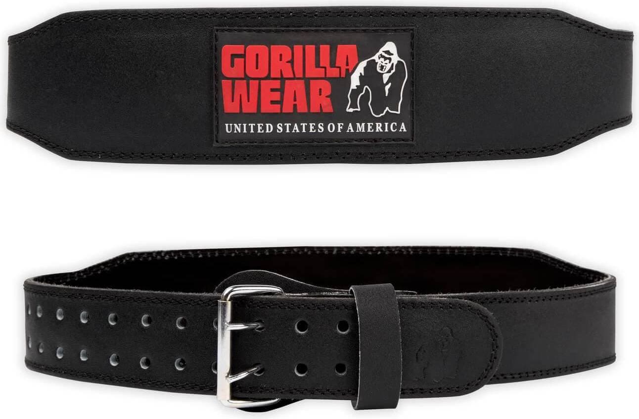 Gorilla Wear Padded Leather Belt 4 Inch