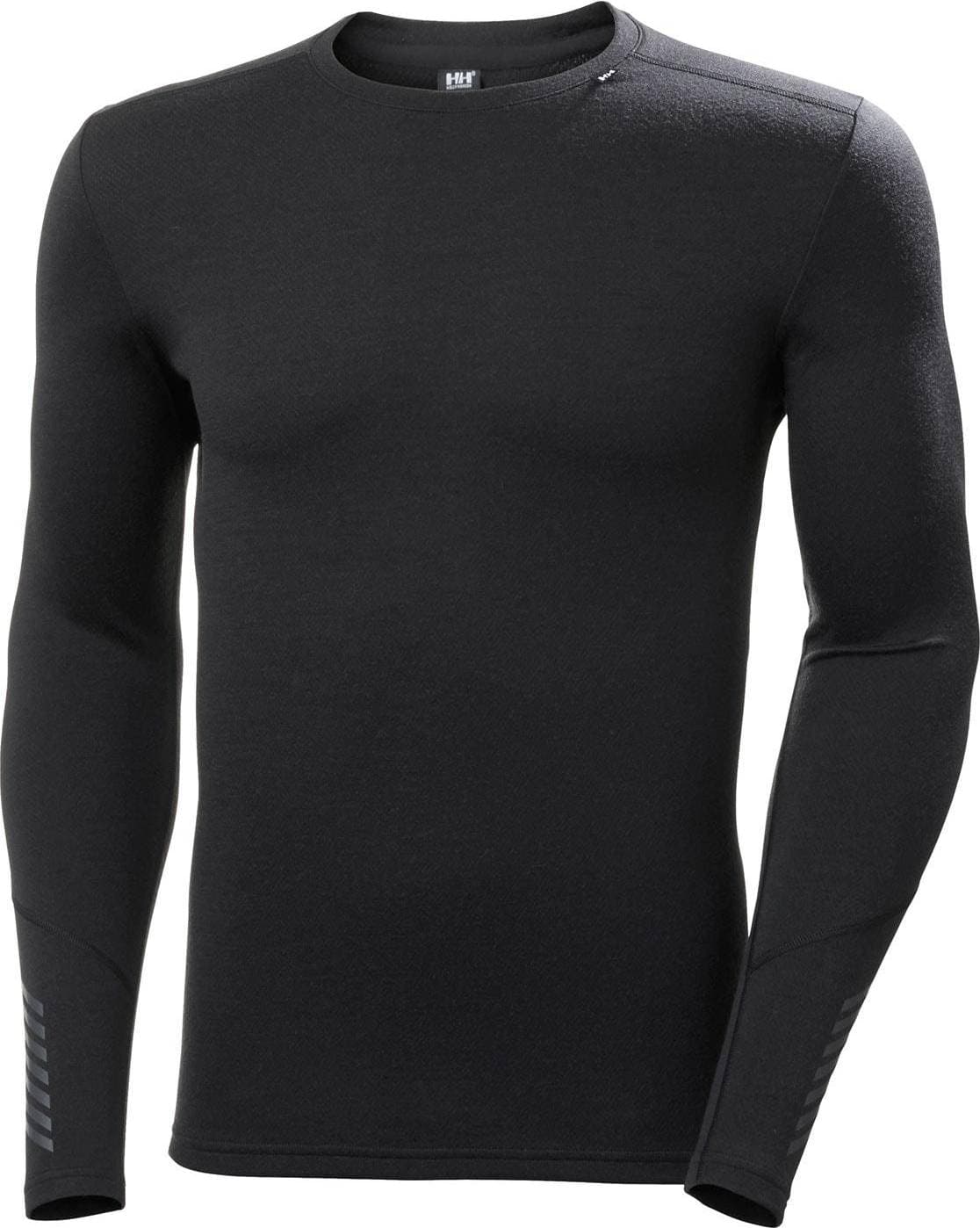 Helly Hansen Men's Lifa Merino Midweight Crew Base Layer - Black
