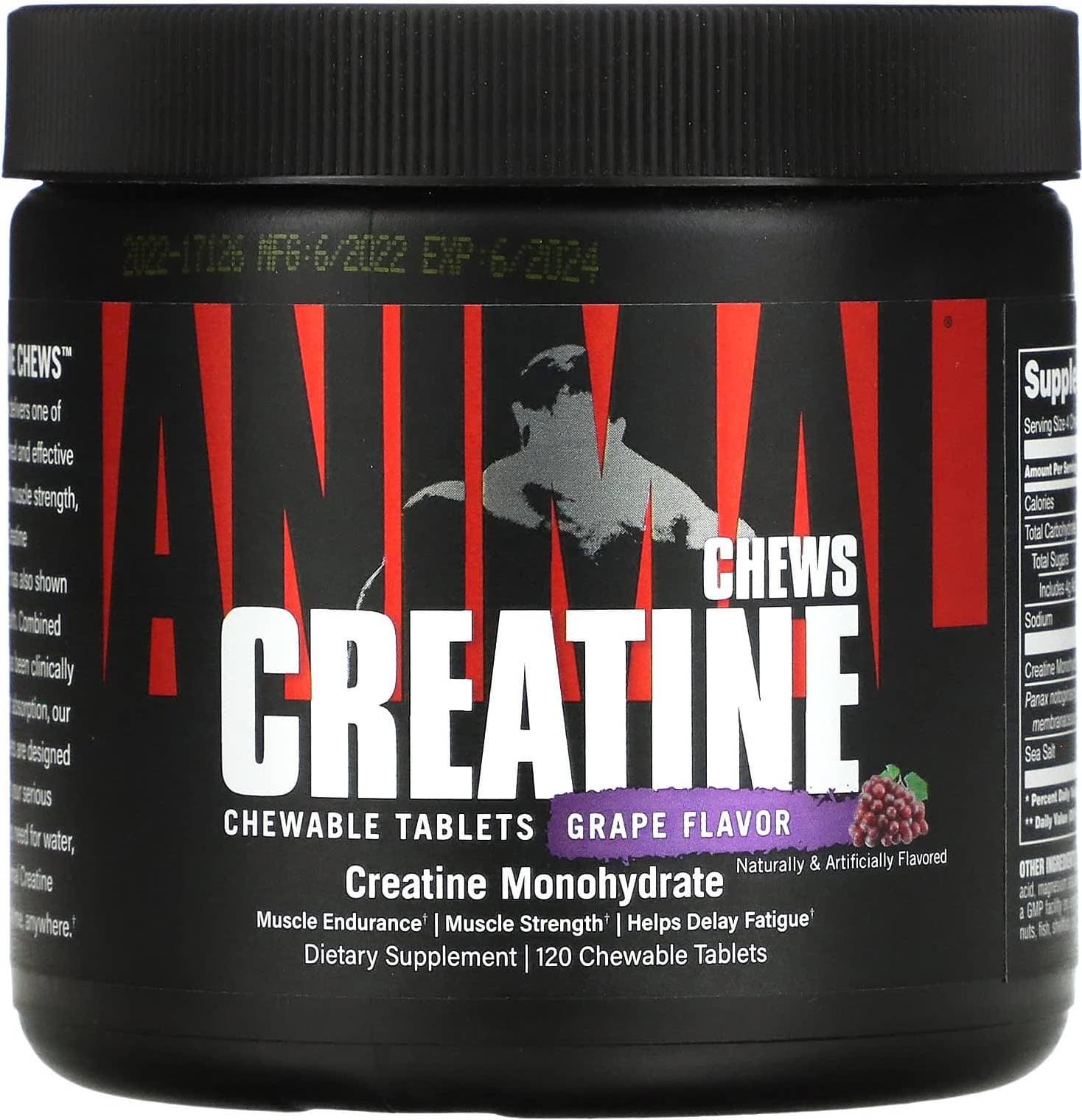 Universal Nutrition Animal Creatine Chews Grape 120 st