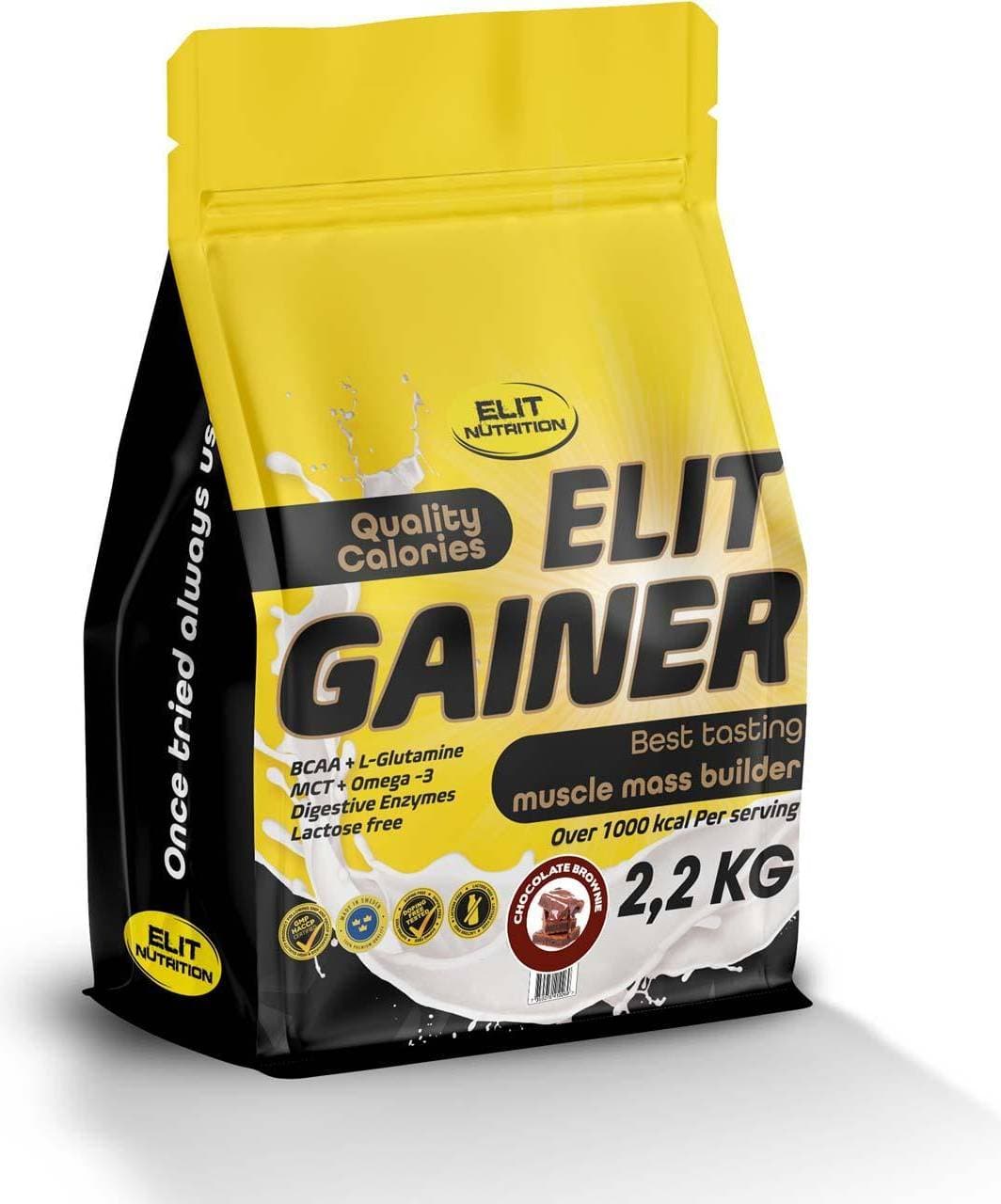 Elit Nutrition Gainer lactose free Chocolate Brownie 2200 g