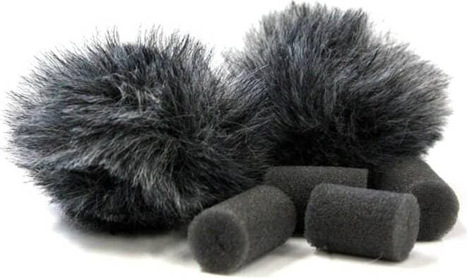 Rycote Grey Lavalier Windjammer pair