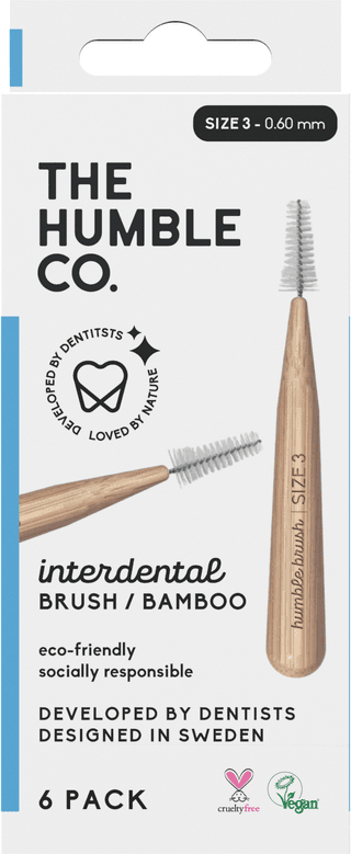 The Humble Co. Bamboo Interdental Brush 0.60mm 6-pack