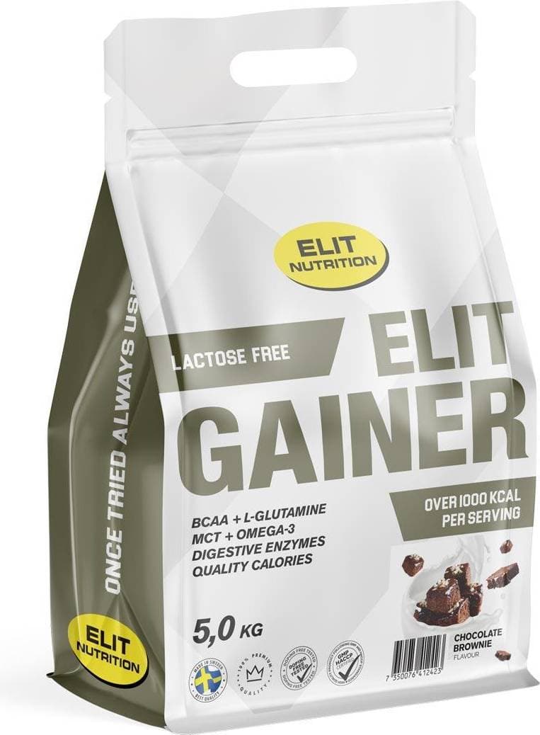 Elit Nutrition Gainer Lactose Free, 5 kg (Chocolate Brownie)