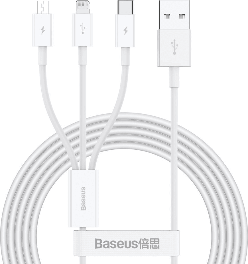 Baseus Superior USB A-USB B Micro/USB C/Lightning 1.5m