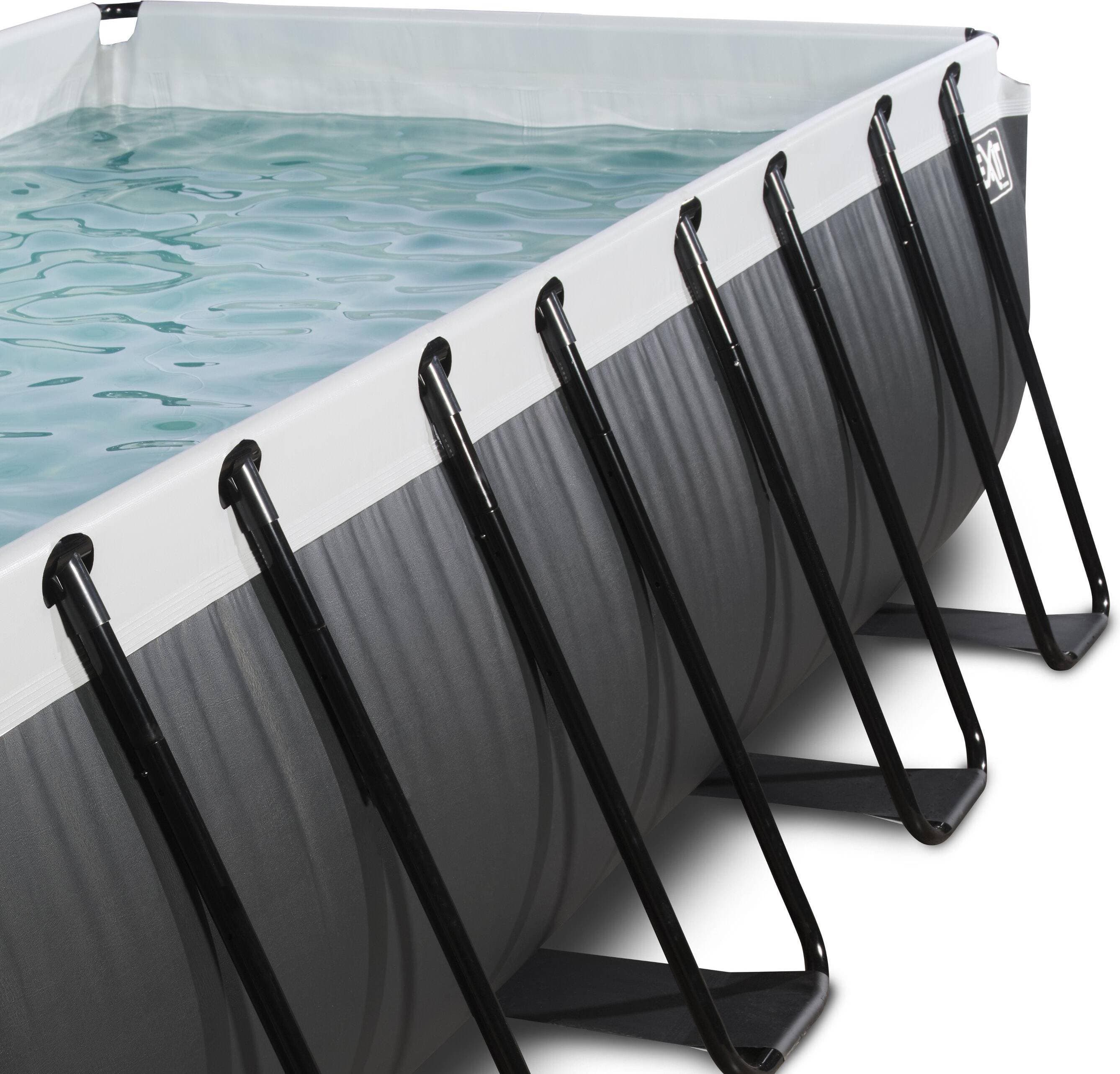 Exit Toys Pool med Kupol 400x200, Svart