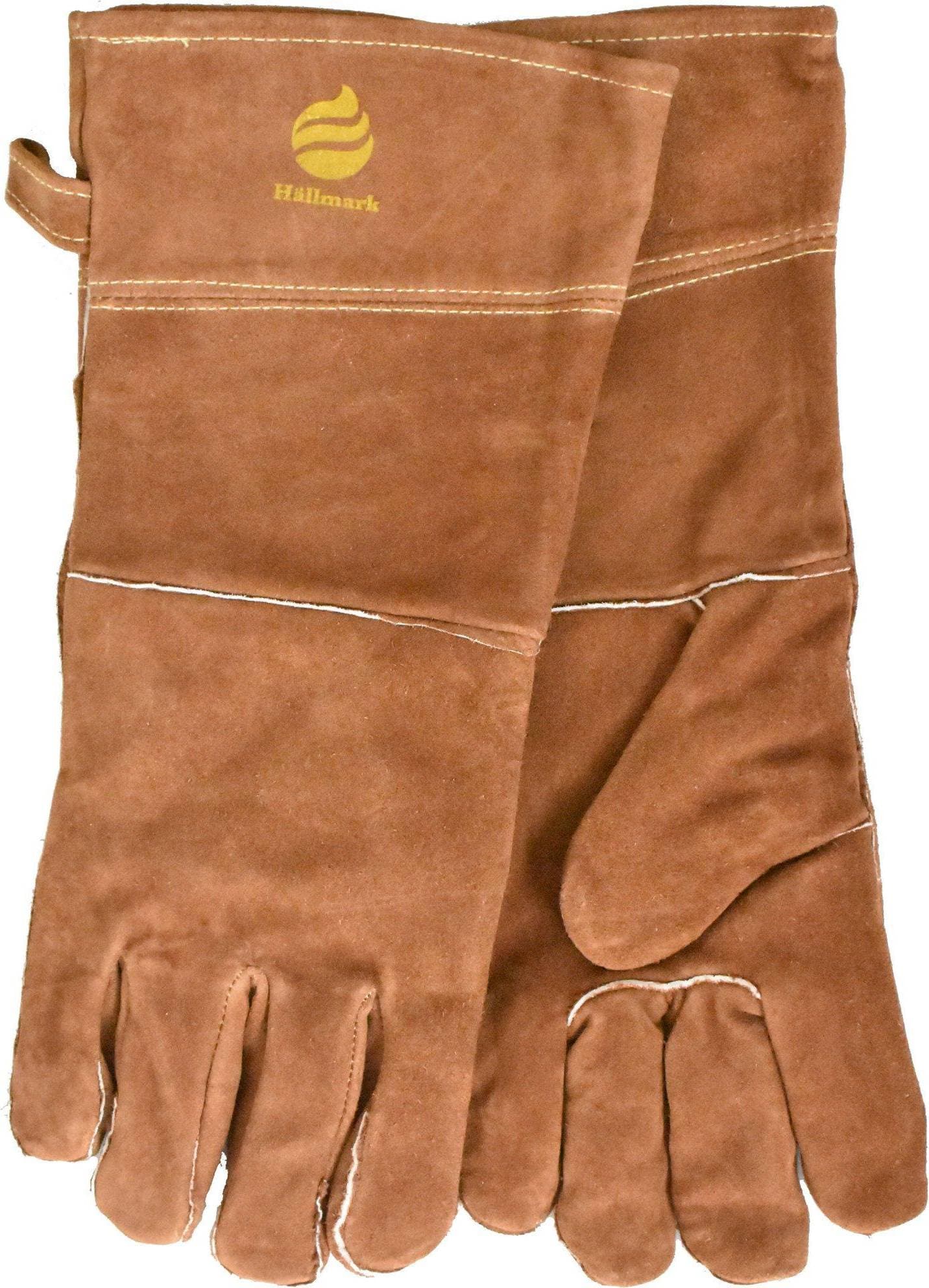 Hällmark Grillhandskar Läder Grytlapp Brun (40x)