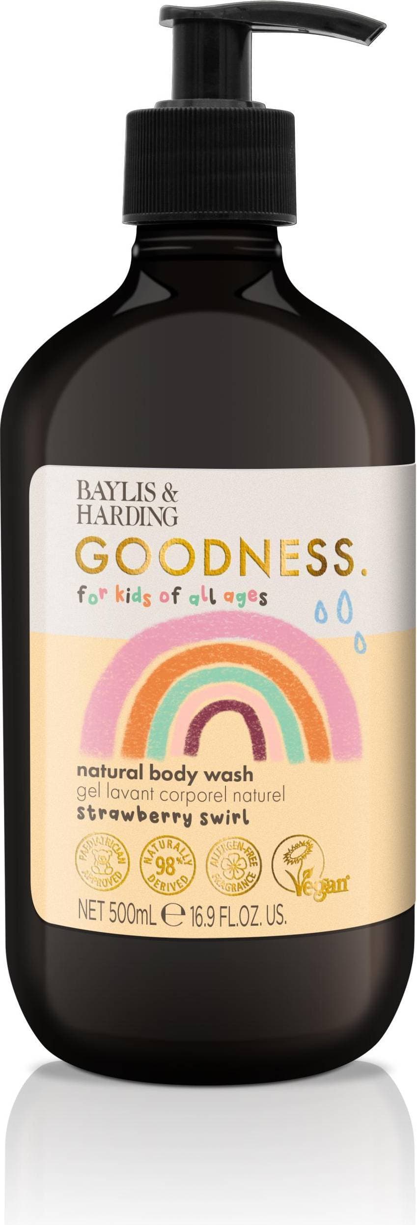 Baylis & Harding Goodness Kids Strawberry Swirl Body Wash 500ml