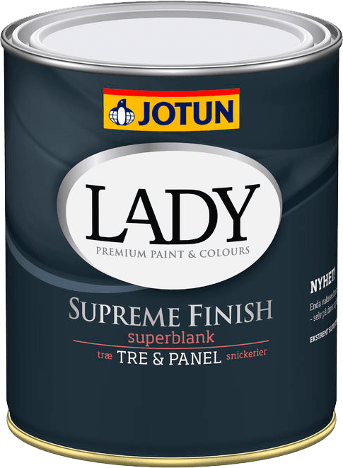 Jotun LADY SUPREME FINISH 80 Nyhet! Väggfärg 2.7L