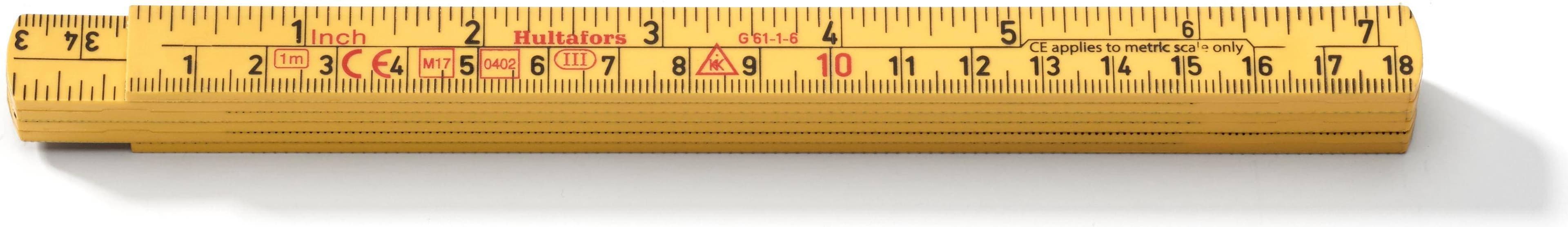 Hultafors G 61-1-6 GU Måttband 1m Tumstock