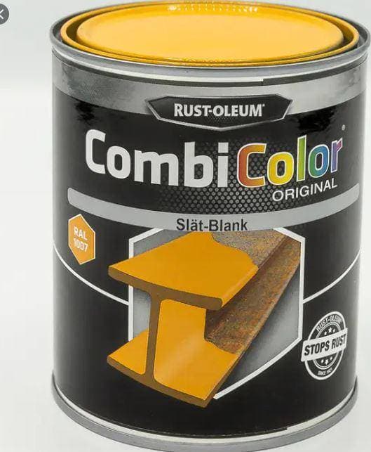 Rust-Oleum Combicolor Orginal Påskliljegul Metallfärg Daffodil Yellow 0.75L