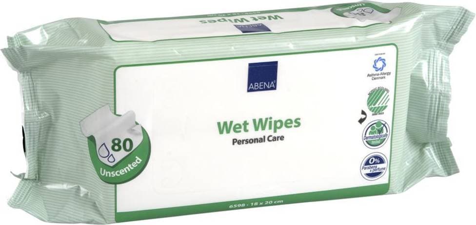 Abena Våtservett oparfymerad tejplock 80/FP 20ml 20-pack