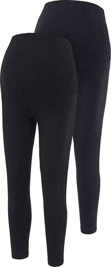 Mamalicious Slim Fit High Waist Leggings 2-pack Sort/Black (20016844)
