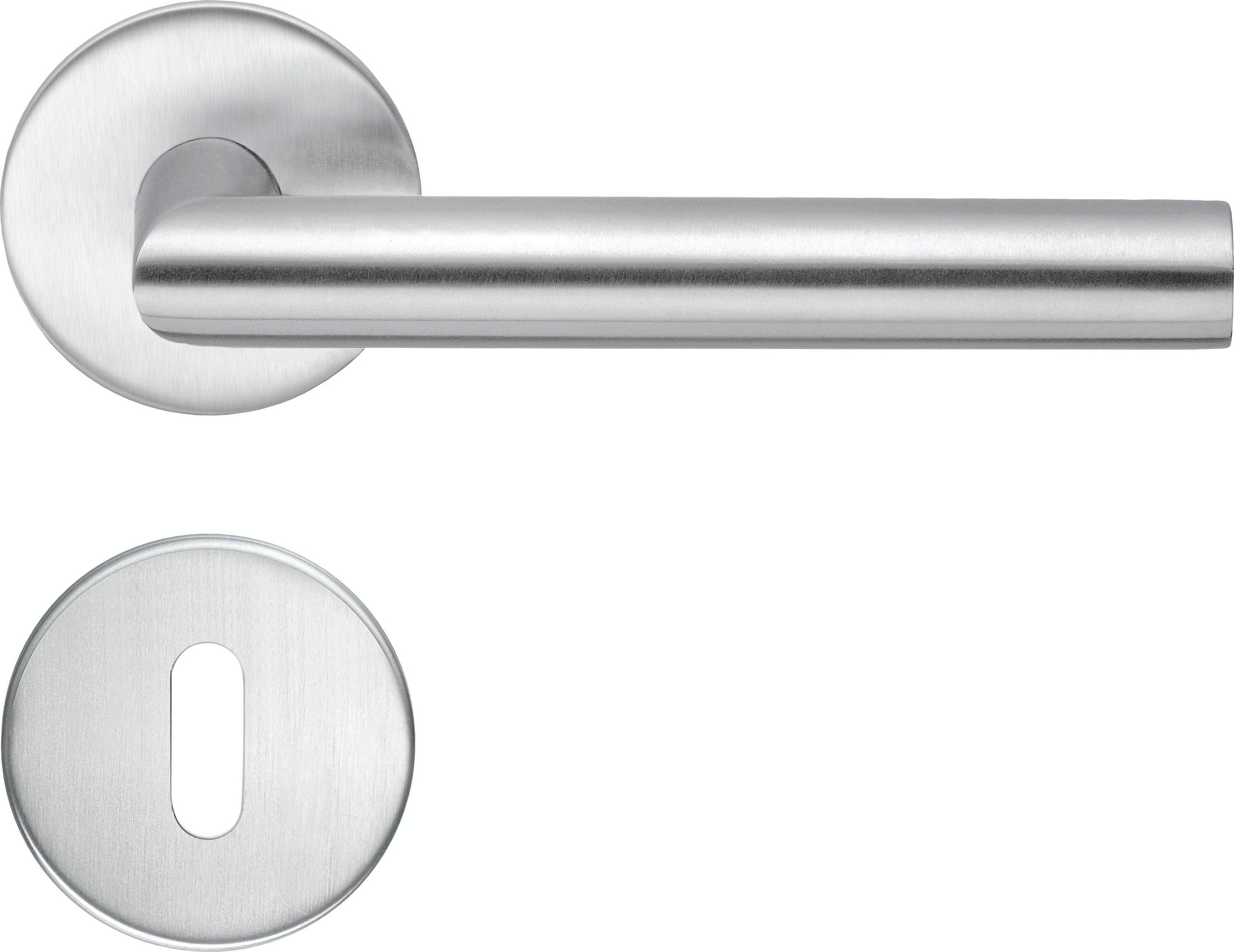 Beslagsboden Innerdörrhandtag, Borstat rostfritt stål B912SN 1st