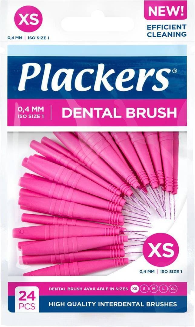 Plackers Dental Brush 0.4mm 24-pack
