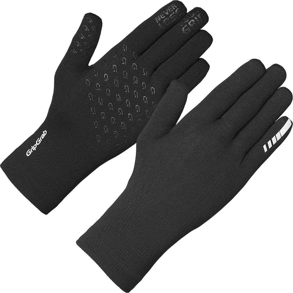 GripGrab Waterproof Knitted Winter Gloves - Black