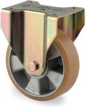 Tente Tente 4688ITP160P63 Länkhjul fast, platta 140x110 mm, polyuret Ø160 mm