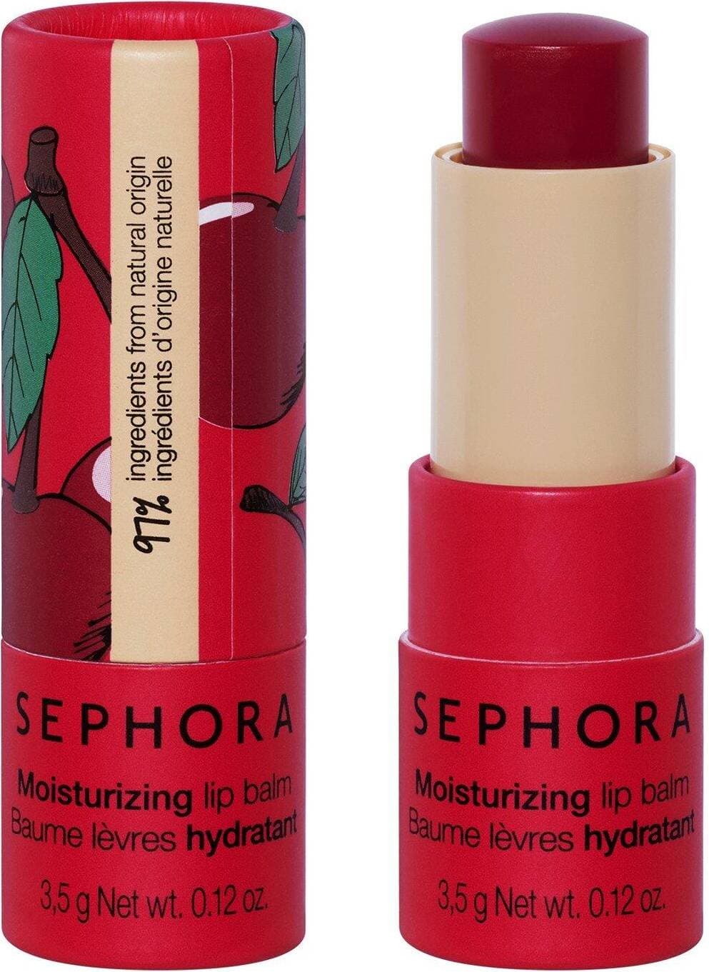 Sephora Collection Moisturizing Lip Balms & Exfoliating Lip Scrubs Cherry 3.5g